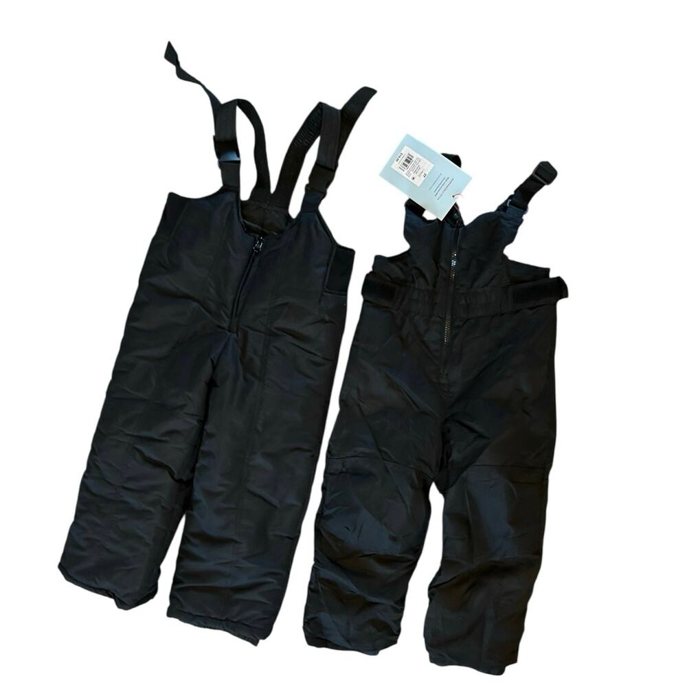 Set/2 toddler snow bibs 3t 4t cat jack vintage black big girl snow unisex winter